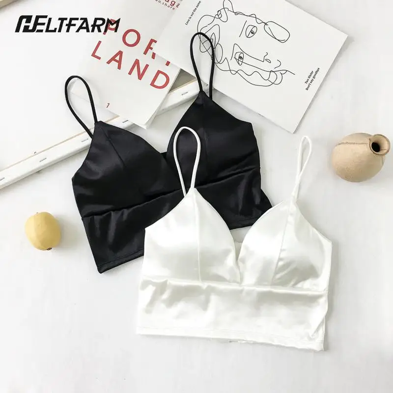 Fashion Women Lady Casual Tops Tube Chest Wrap Bandeau Underwear Black White Wrapped Chest Strap Chest Pad Underwear