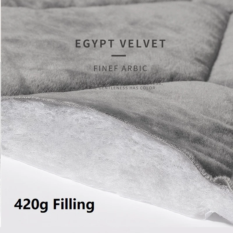 All-inclusive Short Plush Quilting Bed Head Cover Luxury Soft Thicken Velvet Quilted Headboard Cover Solid Color Backrest