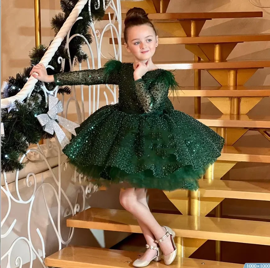 green emerald velvet dress Sara's Favorite! Girls' Emerald / Ivory Pearl Embellished Party Dress –  Sara's Children's Boutique