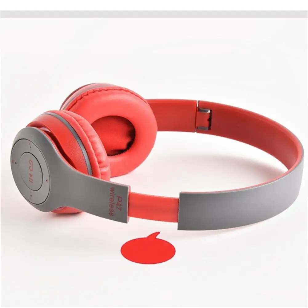 P47 Folding Series Wireless Headsets On-Ear Stereo Earphones Longer Playtime USB Charging For Smart Phone Computer Laptop