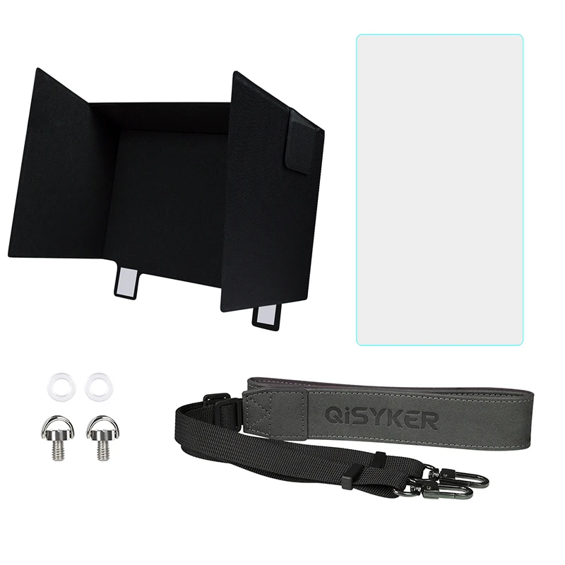 2 In1 Per Dji Rc Plus Telecomando Schermo Pellicola Di Vetro Parasole Cappuccio Collo Cordino Cinturino Dji Inspire 3 T40 / M30T/M300 Drone