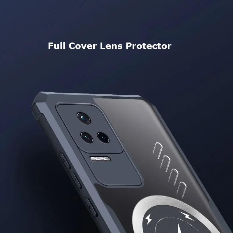 Per Xiaomi Redmi K70 K70E K60 K50 K40S Pro Plus Gaming Ultra Wireless Charging Grafene Dissipazione del calore Custodia Trasparente Guscio_voghion.com