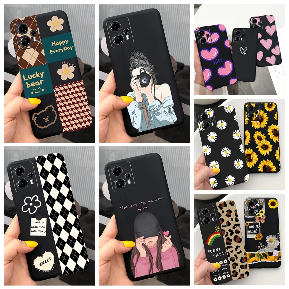 Мягкий матовый чехол из силикона для телефона Motorola Moto G13 G23 G 13