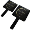 Wholesale Customize Brand Logo Cool Cute Handle Square Mirrors  Black Heart  Mirrors For Hair/ Cosmetic/Beauty  Boutique  Vendor 1