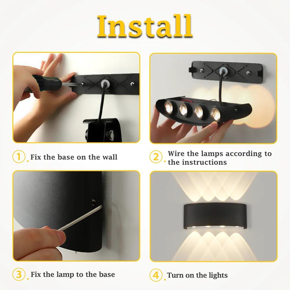 LED Wall Lamp for Living Room Bedroom Stairs