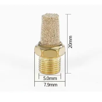 단계 안개 기계 필터, M5 순수 구리 필터, 소음 감소, 공압 머플러, 버블 스톤 머플러, 로트당 10 개