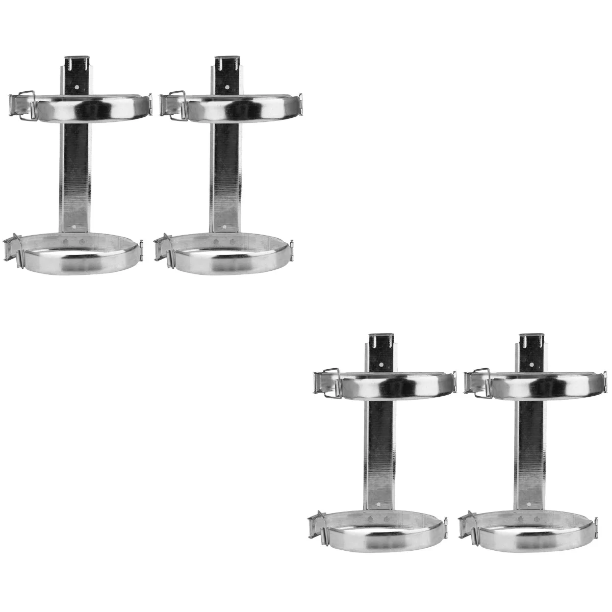 

4 Pcs Fire Extinguisher Hanger Metal Bracket Holder Wall Hanging Racks Shelf Iron Fixing Stand Office Home Equipment