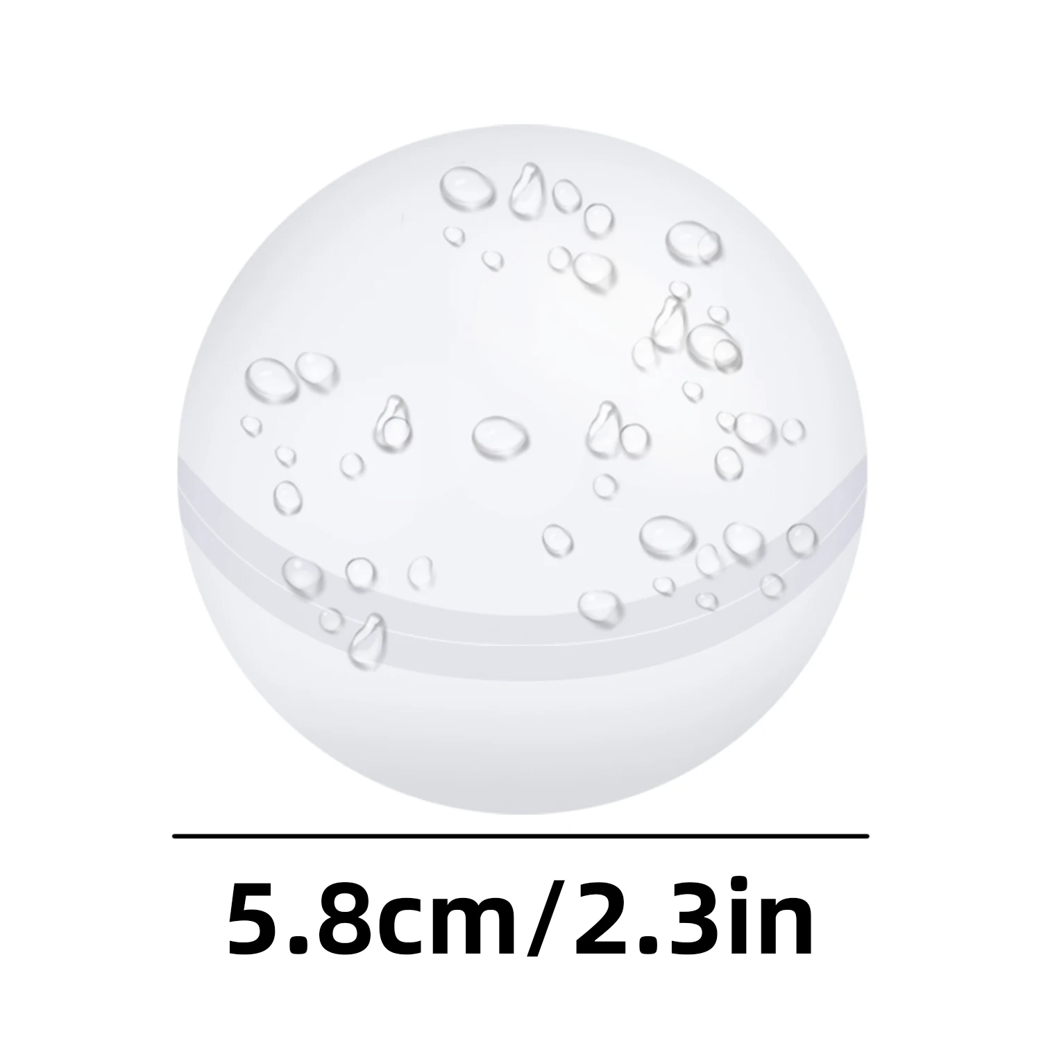 5.7CM Water Fight Toy Silicone Water Ball Rapid Injection, Reusable Ball, Self sealing and Quick Filling Ball