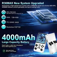 Портативная игровая консоль в стиле ретро, система Linux, 4,0-дюймовый IPS-экран с открытым исходным кодом, портативный видеоплеер R36MAX, подарок для детей — изображение 5