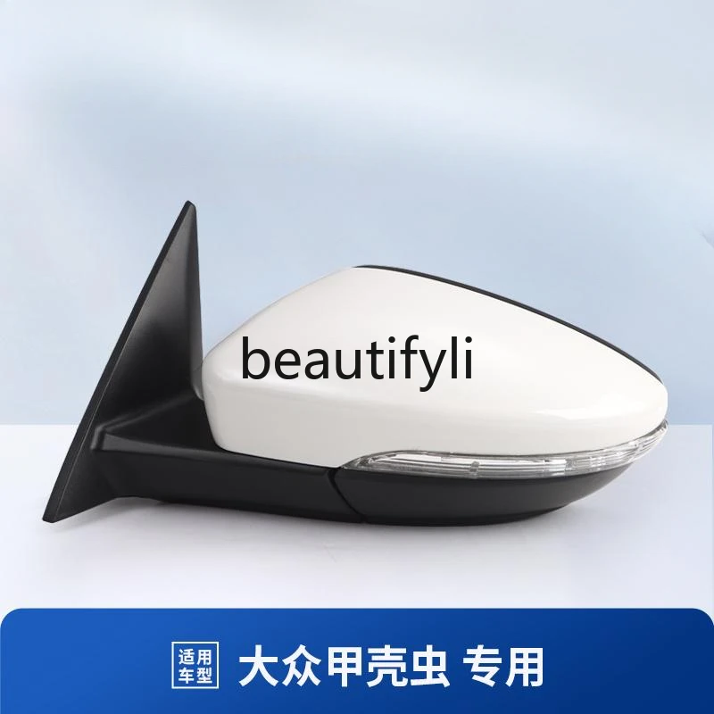 Suitable for Volkswagen Beetle rearview mirror assembly 12-19 rearview mirror assembly black and white exterior reflector
