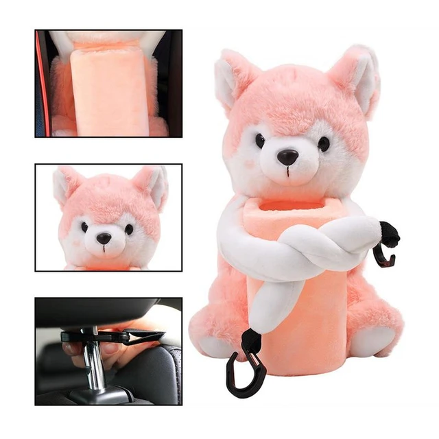 Car Tissues Cylinder Lovely Soft Cylinder Tissues For Car With Hanging  Plush Toy Car Tissue Box Holder Car Doll Ornament - AliExpress
