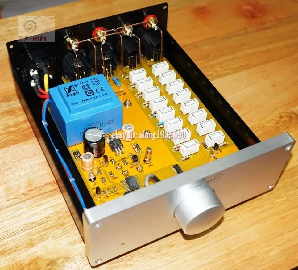 

Finished Relay Volume Controller / Balanced Potentiometer / Balanced Preamplifier