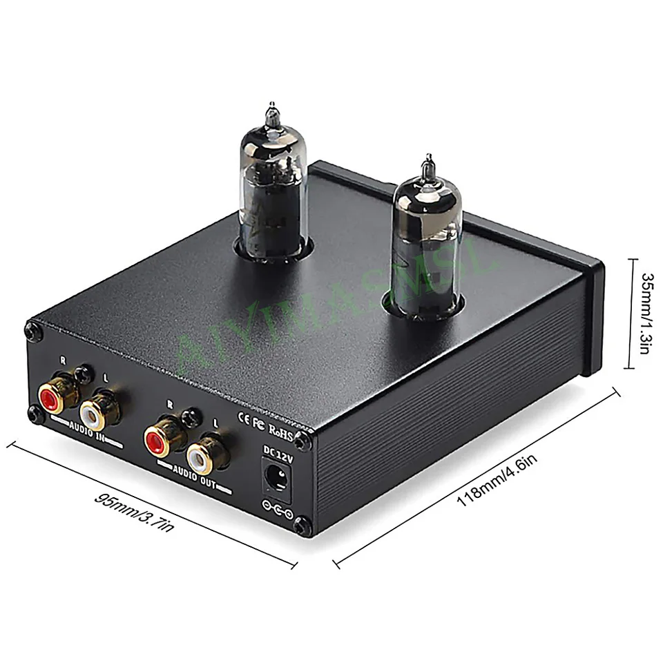 Aiyima-真空管プリアンプアンプ6j1,アップグレードされたデュアル