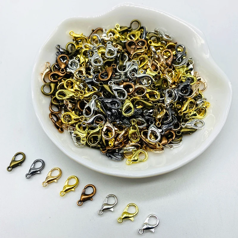 Versatile Plated Alloy Lobster Clasp Hooks