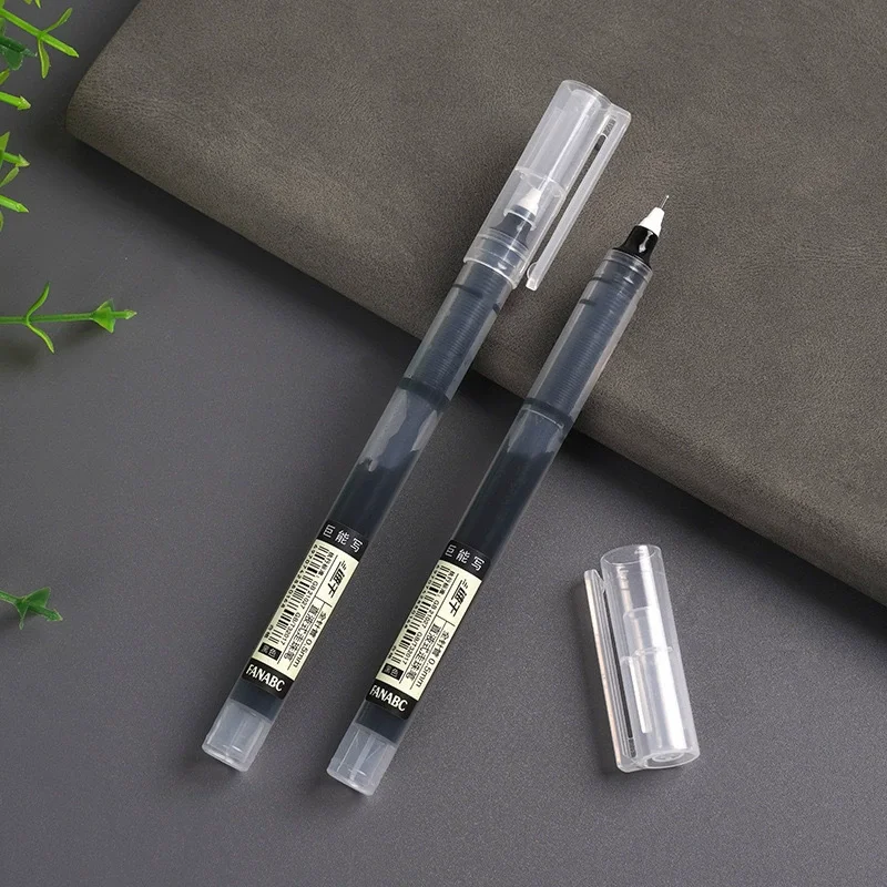 니들 타입 젤 잉크 펜 검정/파랑/빨강 0.5mm 액체 볼펜 학생용 문구 학교 사무용 필기구