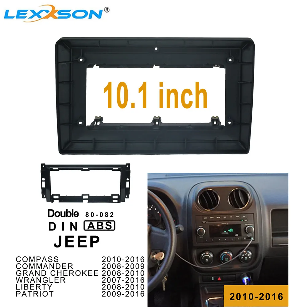 10.1 Inch Car Fascias for JEEP Grand Cherokee COMPASS PATRIOT Double