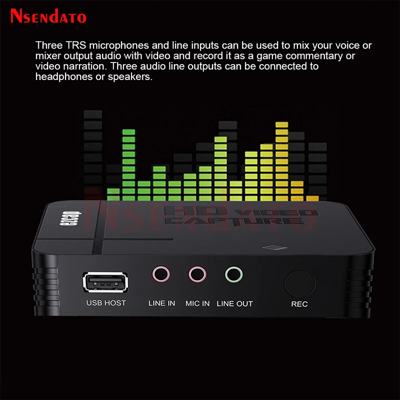 Ezcap288 HDMI AV Video Capture Video Record Card 1080P Analog Video Audio to Digital Video HDMI Recorder Box Save to USB For PS4