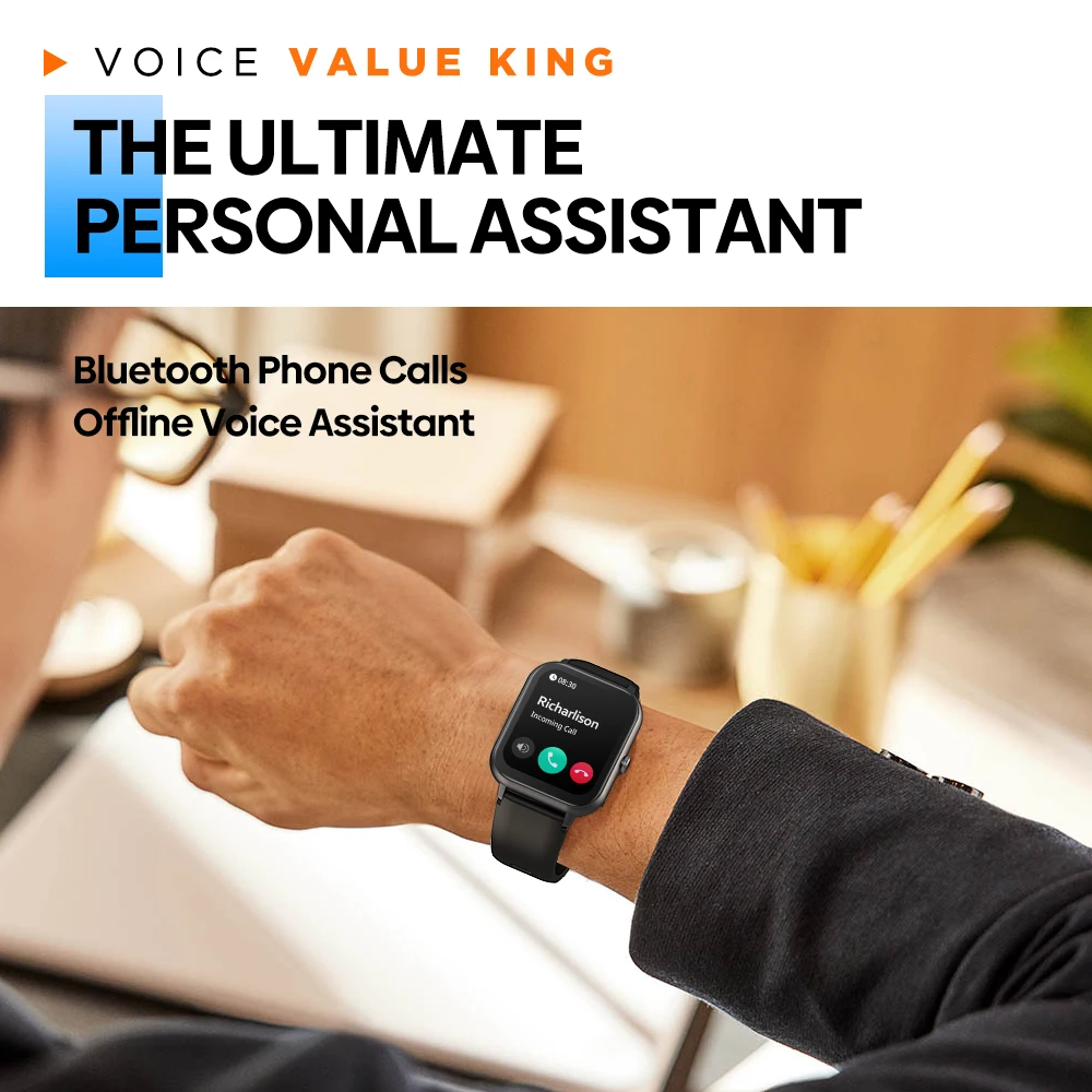 Zeblaze Btalk Lite Ʈ ġ 1.83 ġ TFT ÷  ȭ 24H  ڵ ǰ  IP68  ȵ̵ IOS