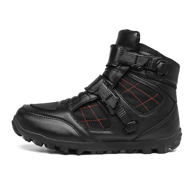QQ-JCS490 Men's Motorcycle Shoes Winter MTB Cycling Shoes Bike Sneakers Road Bicycle Tennis Size 39-50