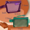 Mesh Fabric Travel Grid Bag Portable Nylon Mesh Mini Toiletry Bag Cosmetic Bag 6