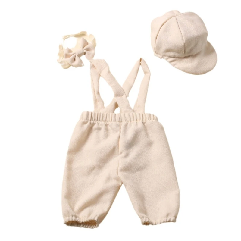 

Newborn Photography Props Baby Girls Photo Romper with Hat Bow Boys Girls Outfits Baby Photoshoot Costume Set