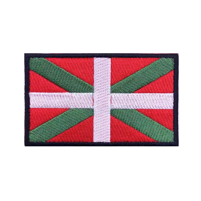 Parche bandera Asturias bordado a color con velcro.