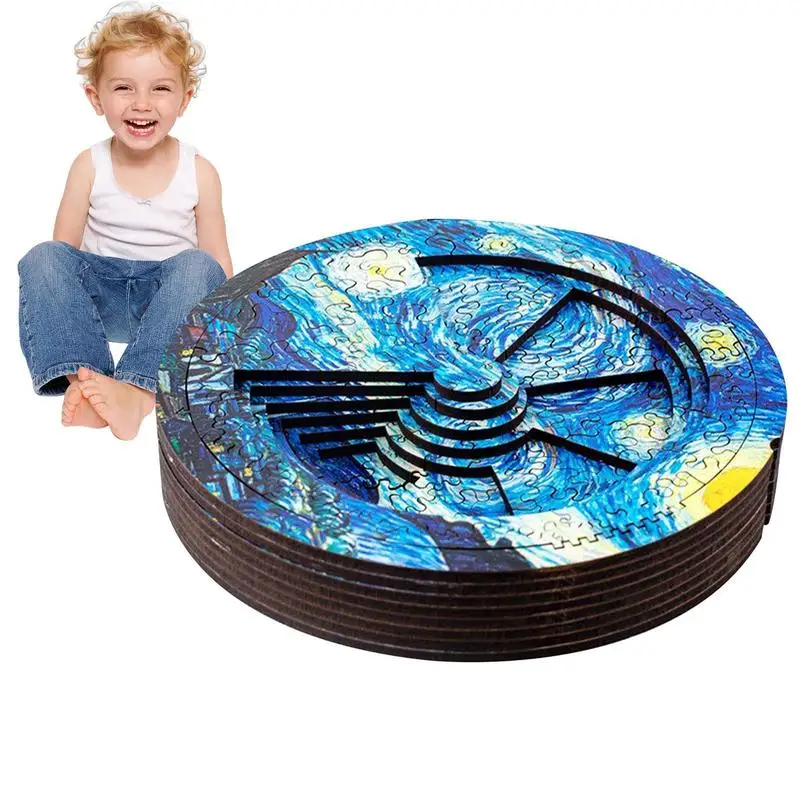 

3D Jigsaw Puzzles for Teens | Novelty Puzzles with 255 Pieces | Starry Sky Picture 7 Layers Birthday Gifts Educational Toys