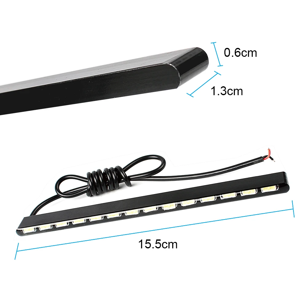 2pcs Daytime Running Light Car Styling SMD 7030 Waterproof Daylight Light Source 14 LEDs Aluminum Housing Car DRL Le