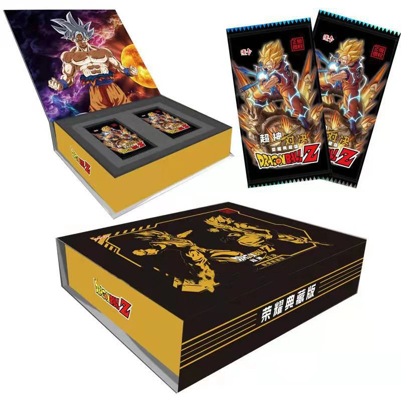 Figuras de Anime originales de DRAGON BALL Edición Limitada EX Card Son Goku  Super Saiyan Vegeta IV colección de tarjetas raras| | - AliExpress