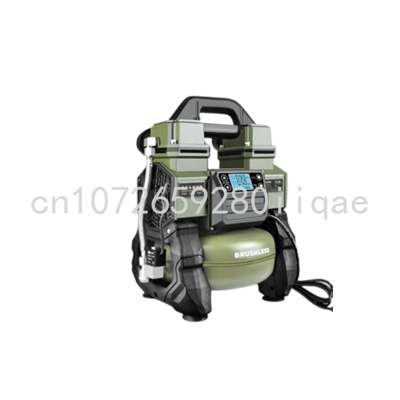 

Портативный воздушный насос для деревообработки, 220 В, 1200 Вт, маленький воздушный компрессор, малошумный воздушный насос для покраски распылением, высокое давление, без масла