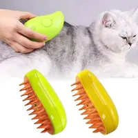 Cat Dog Steamy Brush Steam Brush Electric Sprayer for Massage Pet Grooming Tool Shedding 3 in 1 Electric Sprays Massage Combs 1