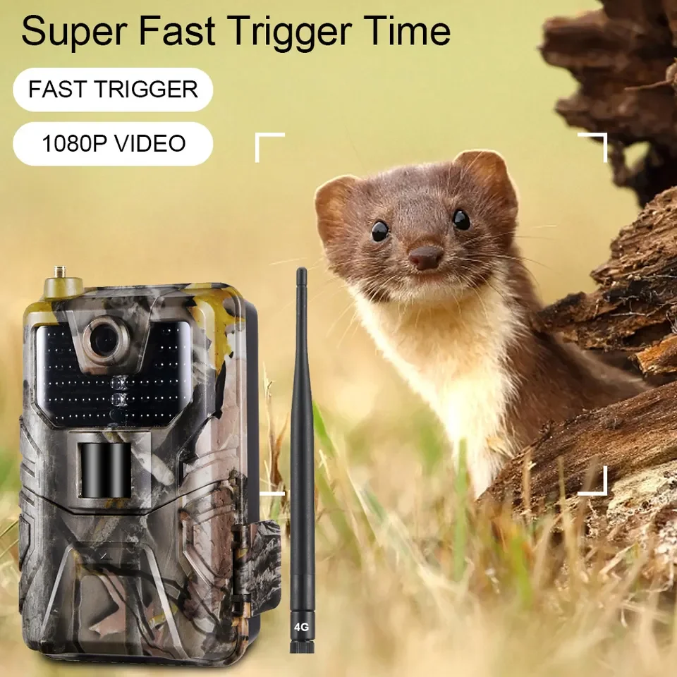 OutdoorHuntingTrailCamera2GSMSMMSSMTPEmailCellular4KHD20MP