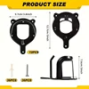 Black Metal Saddle Racks with Hooks, Pipes & Screws - Durable Horse Nail Storage and Neck Hanging Brackets for Bar 4