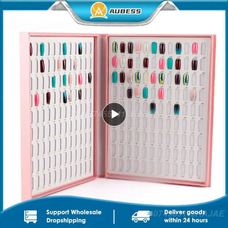 Colore Delle Unghie Elegante Organizzato Versatile Rimovibile Intarsiato Gel Nail Color Card Campioni Di Colore Rimovibili Salon-Grade Top-Rated