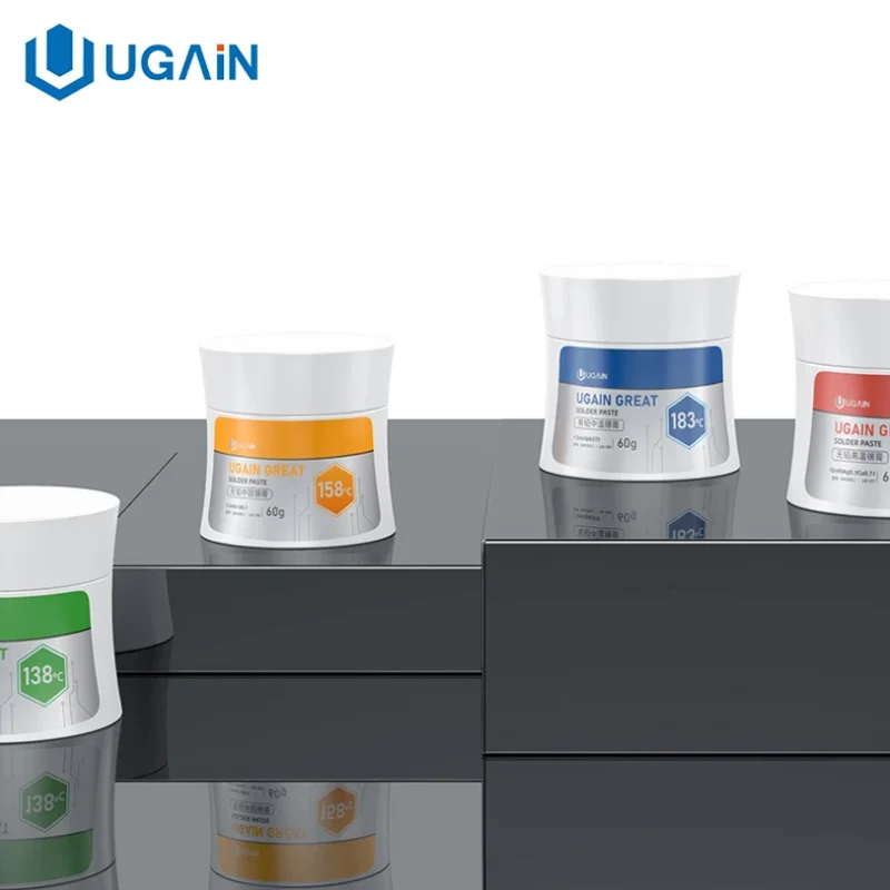 

UGAIN Solder Paste 138/158/183/217 Temperature Sn63 Pb37 Tin paste For SMD Phone PCB Repair BGA Stencil Welding Soldering Tool