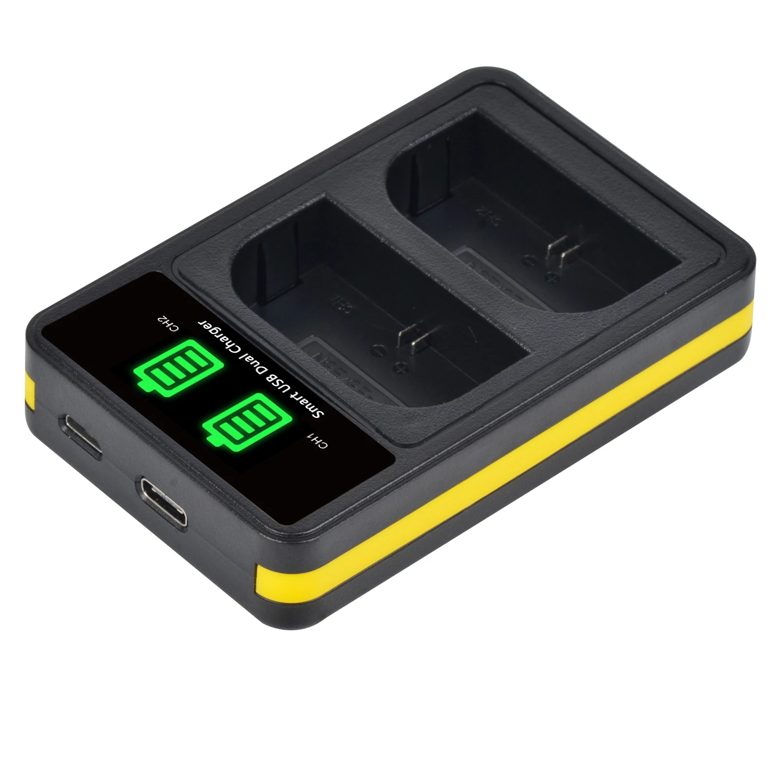 LP-E6 LPE6 LP-E6N Battery Charger For Canon EOS 5D Mark II III IV, EOS 5DS, 5DS R, 6D LCD Dual Charger Type C battery charger