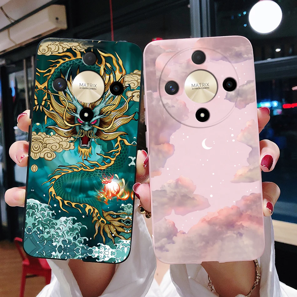 Per Honor Magic6 Lite Custodia Honor Magic6 Lite 5G Cover Soft Dragon Silicone Bumper Custodie Protettive Per Telefono Per Honor Magic 6 Lite