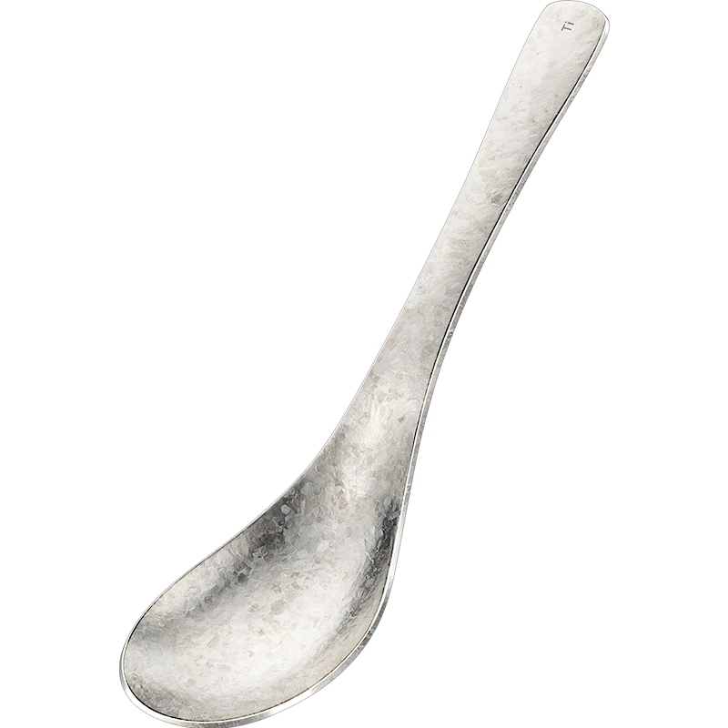 LFGB Certificate 99.981% Pure Titanium Spoon Ultra Weightless 22g Soup Ladle 99.9% Anti-bacterial Baby Cutlery Family Dinnerware