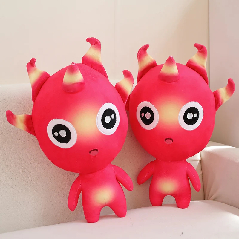 New Kawaii Cartoon Pitaya Plushie Doll Cute Stuffed Plant Anime Dragon Fruit Soft Kids Plush Toys Home Decor for Girls Xmas Gift kawaii stitch plushie nezuko inosuke demon slayer kids cute toys for boys anime plush gift girls doll children merch tanjiro