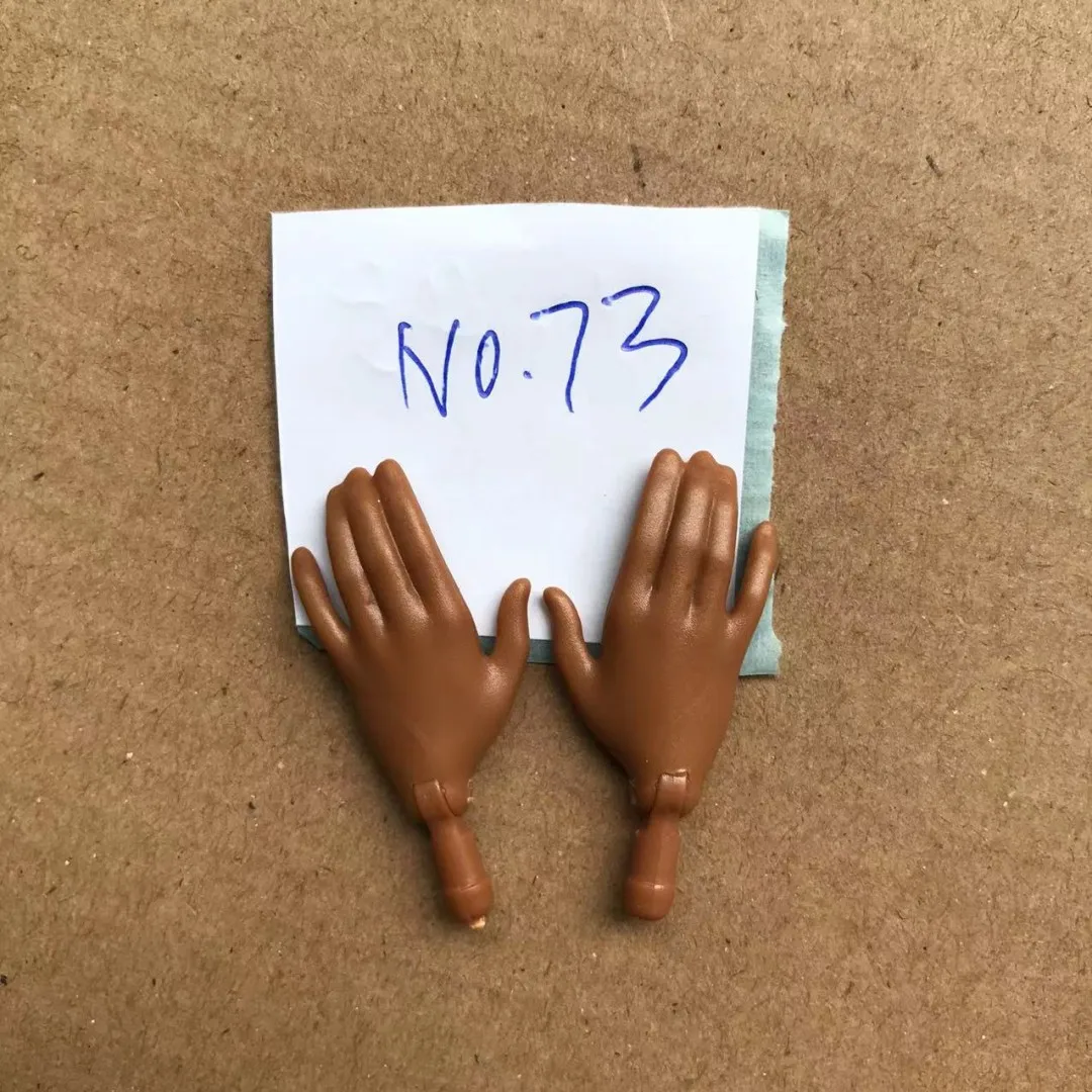 1/6 Doll Replacements Hands Elbows Feet Black Brown White Beige White Pink Skin Doll Parts Original Doll Accessories
