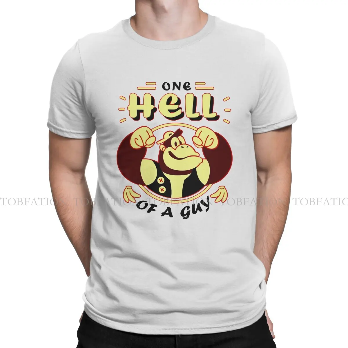 Chunky Harajuku Tshirt Donkey Kong Game Creative Streetwear Leisure T Shirt Uomo Tee 100% Cotone Vestiti Regalo