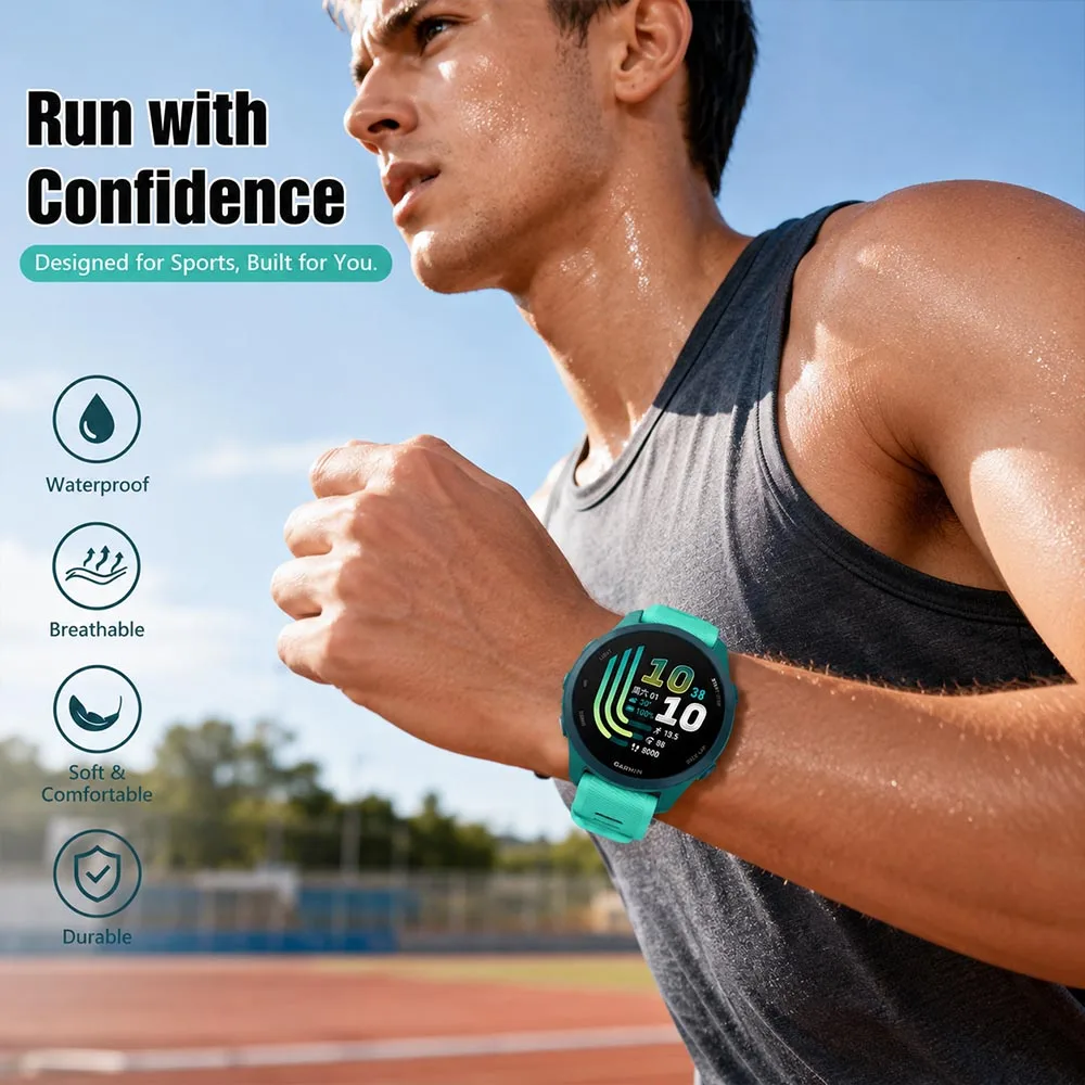 Enhanced Product Title: Premium Replacement Strap for Garmin Forerunner - Superior Quality Band Bracelet in 42mm Size
