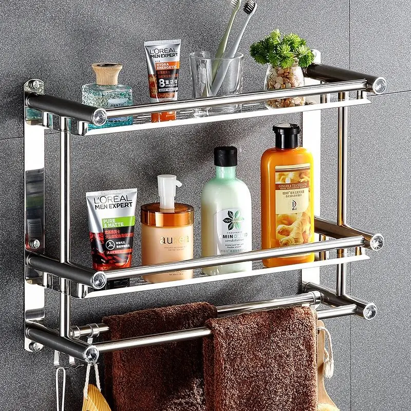 Towel Rack Toilet Rack Stainless Steel Bathroom Towel Rack Toilet Bathroom Shelves Decor Tray Wall Shelf Hanging Rack Towel Rack Toilet Rack Stainless Steel Bathroom Towel Rack Toilet Bathroom Shelves Decor Tray Wall Shelf Hanging Rack