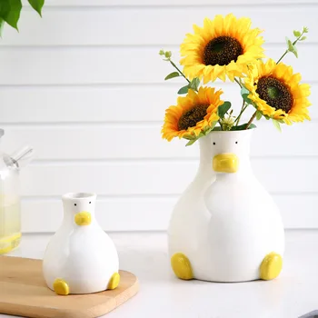 Cute Duck Ceramic Vase 1