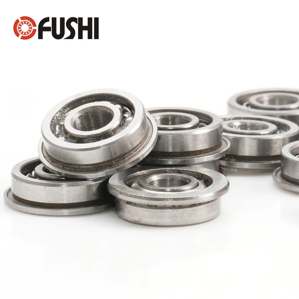 10PCS MF83 Flange Bearing 3x8x2.5 mm 10Pcs ABEC-3 Miniature Flanged Open Bearings MF83 For Toy gear gearbox bearings
