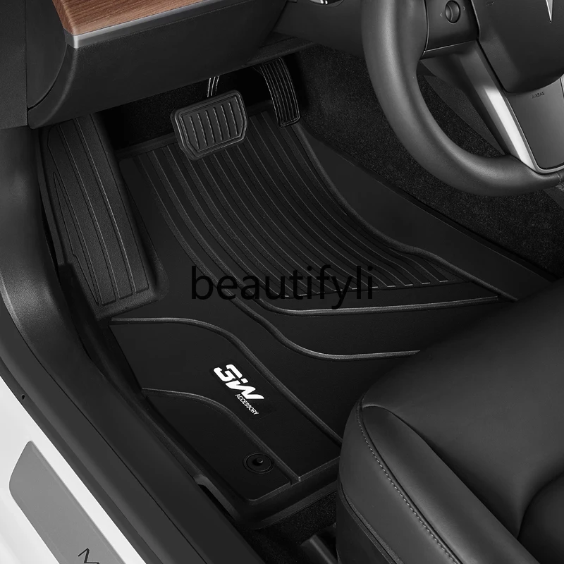 3W full TPE floor mat is suitable for the new version of Model 3 model Y S X floor mat special large set