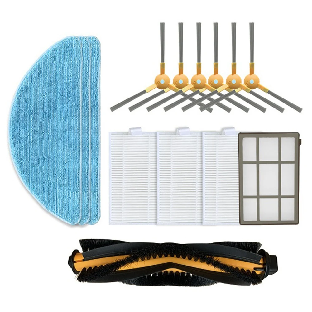 로봇 진공 청소기 교체 예비 부품 메인 사이드 브러시 헤파 필터, ABIR X5 X6 X8 Genio Navi N600