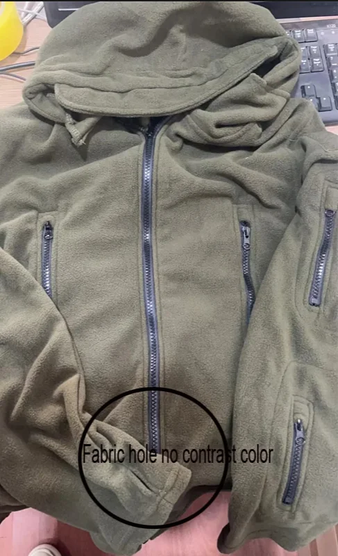 Hommes polaire tactique hiver automne randonnée pêche Camping Trekking vestes thermiques Sports de plein air capuche Caro manteau Softshell – Image 4