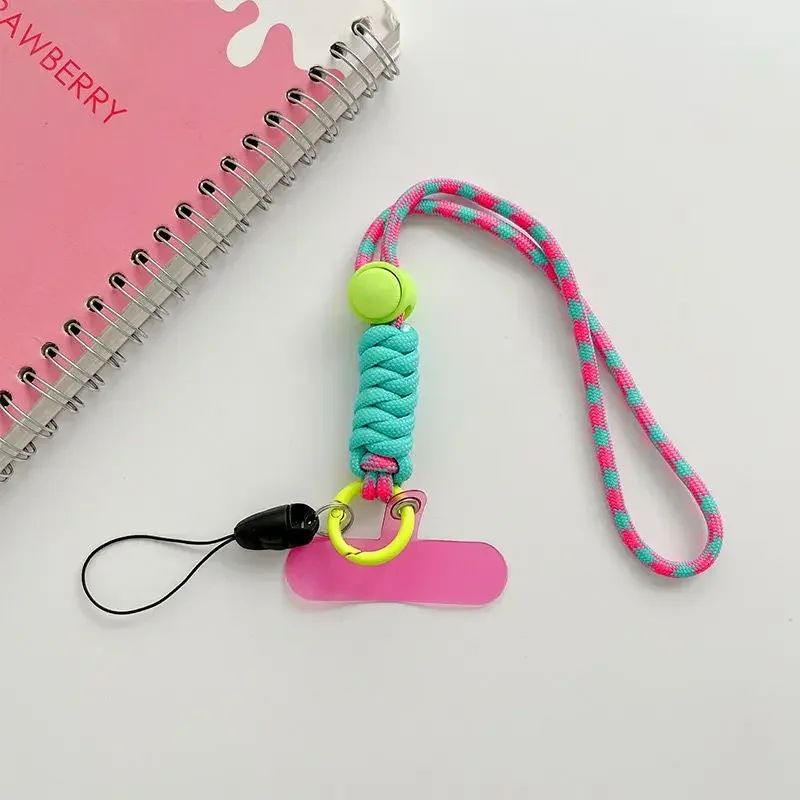 Colorful Woven Wrist Lanyard with Detachable Anti-Loss Feature