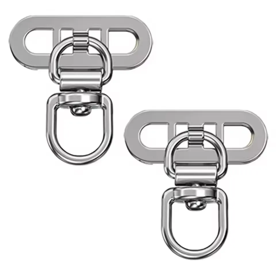 Rotatable Steel Phone Tether Tabs - Mini Lanyard Patch Connector Piece